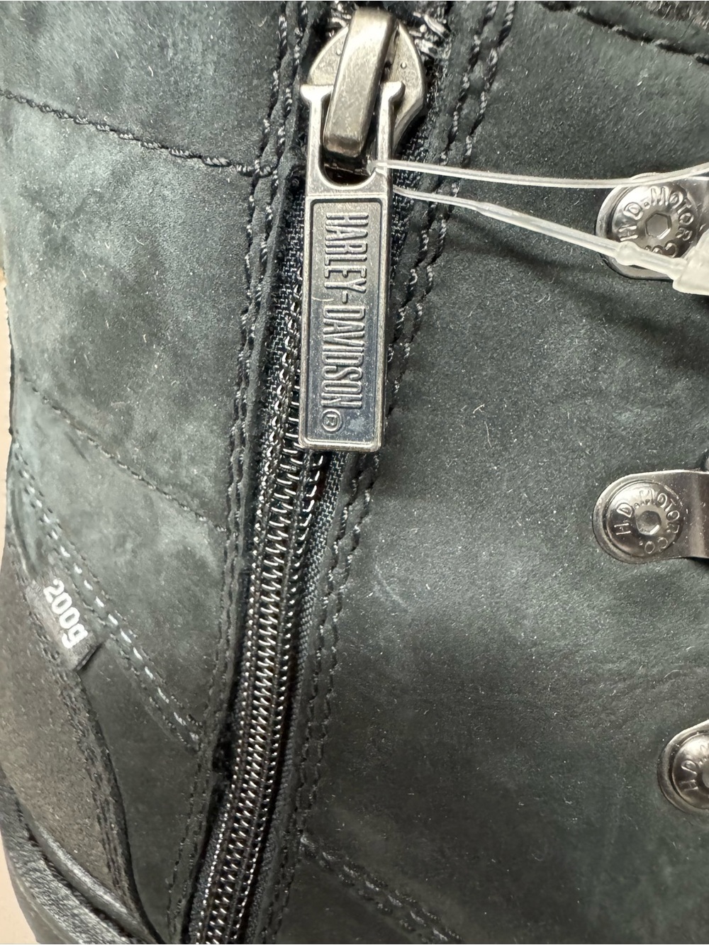 Harley-Davidson Men's Hagerman Warm Black Nubuck & Leather Work Boots - Picture 9 of 16